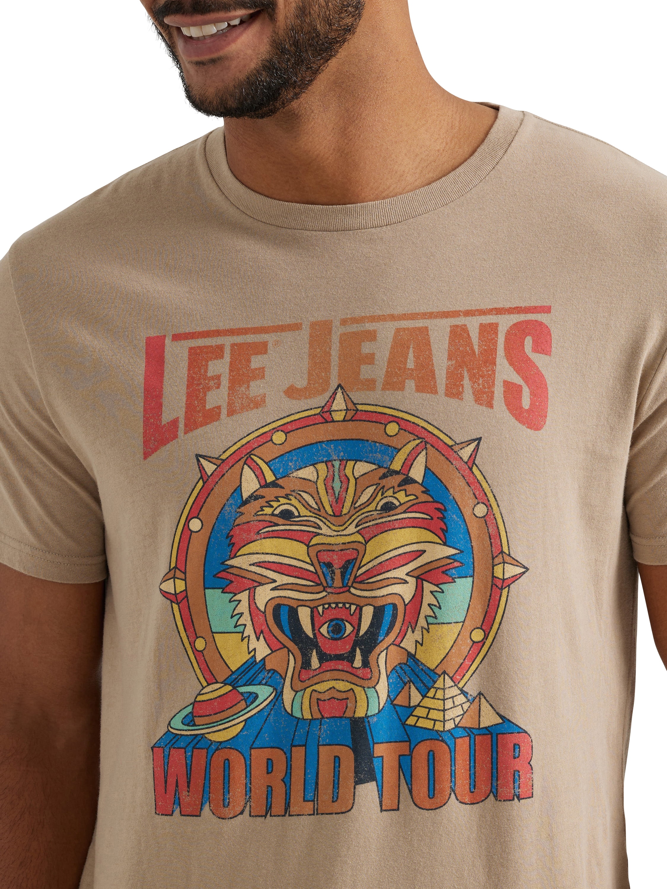 Lee® Men's Short Sleeve Regular Fit Graphic Tee (S-3XL)