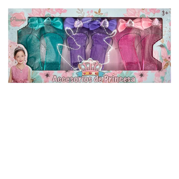 Set Zapatillas Princesa Juguete Niñas Luptoys Lup303 Xtellar multicolor