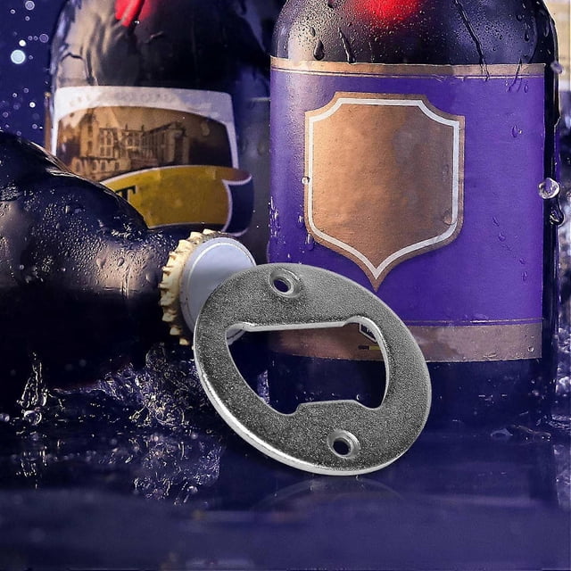 50 Set Bottle Opener Insert,Stainless Steel Round DIY Bottle Opener