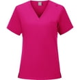 thumbnail image 2 of Bzhegqhd Women's Medical Scrub Set V-Neck Short Sleeve Top with Side Vents and Drawstring Elastic Waist Pants Clinic Hospital Nurse Uniform Workwear for Caregiver Doctor, 2 of 5
