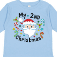 thumbnail image 4 of Inktastic My Second Christmas Santa with Candy Canes Boys or Girls Long Sleeve Toddler T-Shirt, 4 of 5