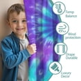 thumbnail image 3 of Blackout Kids Curtains,Purple Blue Tie Dye Pattern Childrens Insulated Curtains Set Of 2,Bedroom Essentials,Toddler Room Decor 42"x63", 3 of 5