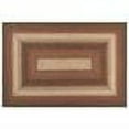 thumbnail image 2 of 5' x 8' Rectangular Area Rug Ink/Forest Green Color Hand Braided in India "Provincial Collection", 2 of 3