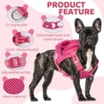 thumbnail image 4 of Dog Harness with Backpack No Pull Pet Harness Vest, Cute Pink Pig Dog Saddle Bag Adjustable Mesh Dog Carrier Backpacks for Hiking Training and Daily Walking, 4 of 6
