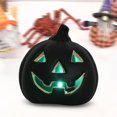 thumbnail image 4 of Luces de calabaza de Halloween, luces LED de calabaza que brillan en la oscuridad, linterna de calabaza aterradora para decoraciones navideñas de Negro mayimx Luces de calabaza de Halloween, 4 of 9