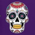 thumbnail image 5 of Wild Bobby Day Of The Dead Sugar Skull Pop Culture Men Graphic Tank Top, Purple, Small, 5 of 5