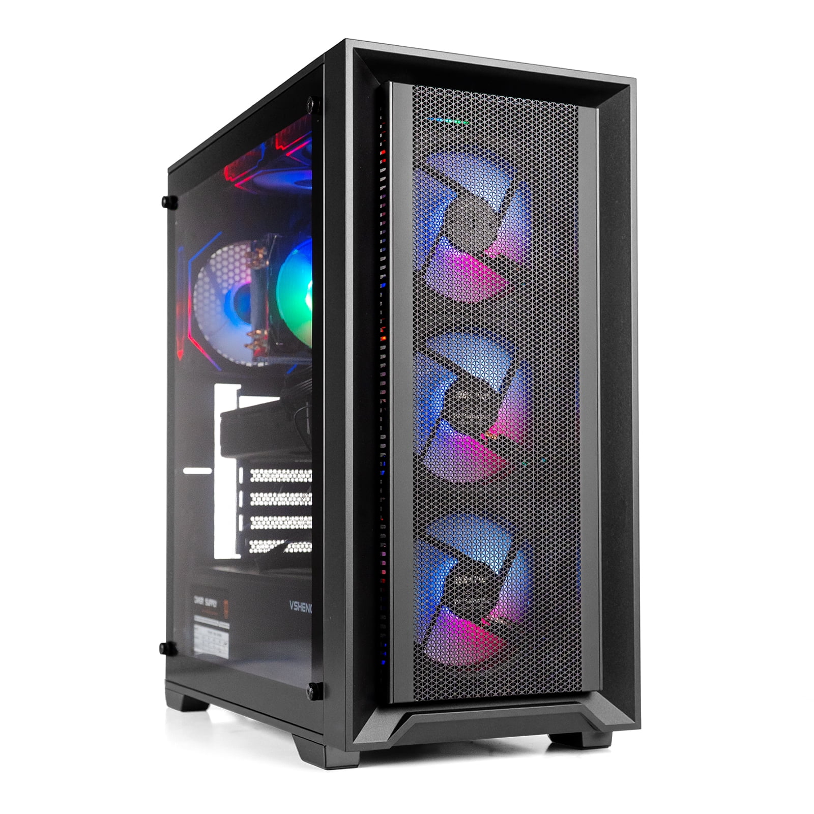 Prebuilt RGB Gaming PC – i7 Xeon E5 10Core, Quadro K620, 32GB RAM, 400GB NVME SSD +1TB HDD, Wi-Fi 6 BT5.4, Win11 , 650W,7 Fans ARGB Gaming & Multitasking Desktop