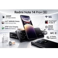 thumbnail image 5 of Xiaomi Redmi Note 14 Pro+ Plus 5G + 4G LTE for Tmobile Mint Tello & Global 256GB + 8GB NFC 6.67" 120Hz 200MP Pro AI Camera Model 24115RA8EG Unlocked Dual Sim Midnight Black Midnight Black, 5 of 6