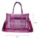 thumbnail image 4 of Btafrte Bolsos Mano Con Letras Transparentes Bolso Cruzado PVC para Mujer (rosa Roja), 4 of 9