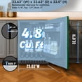 thumbnail image 4 of Summit 24" Built-In Refrigerator, 4.8 cu.ft., ADA Compliant, Undercounter, Green, Stainless Steel - AL54, Green, RHD, 4 of 5