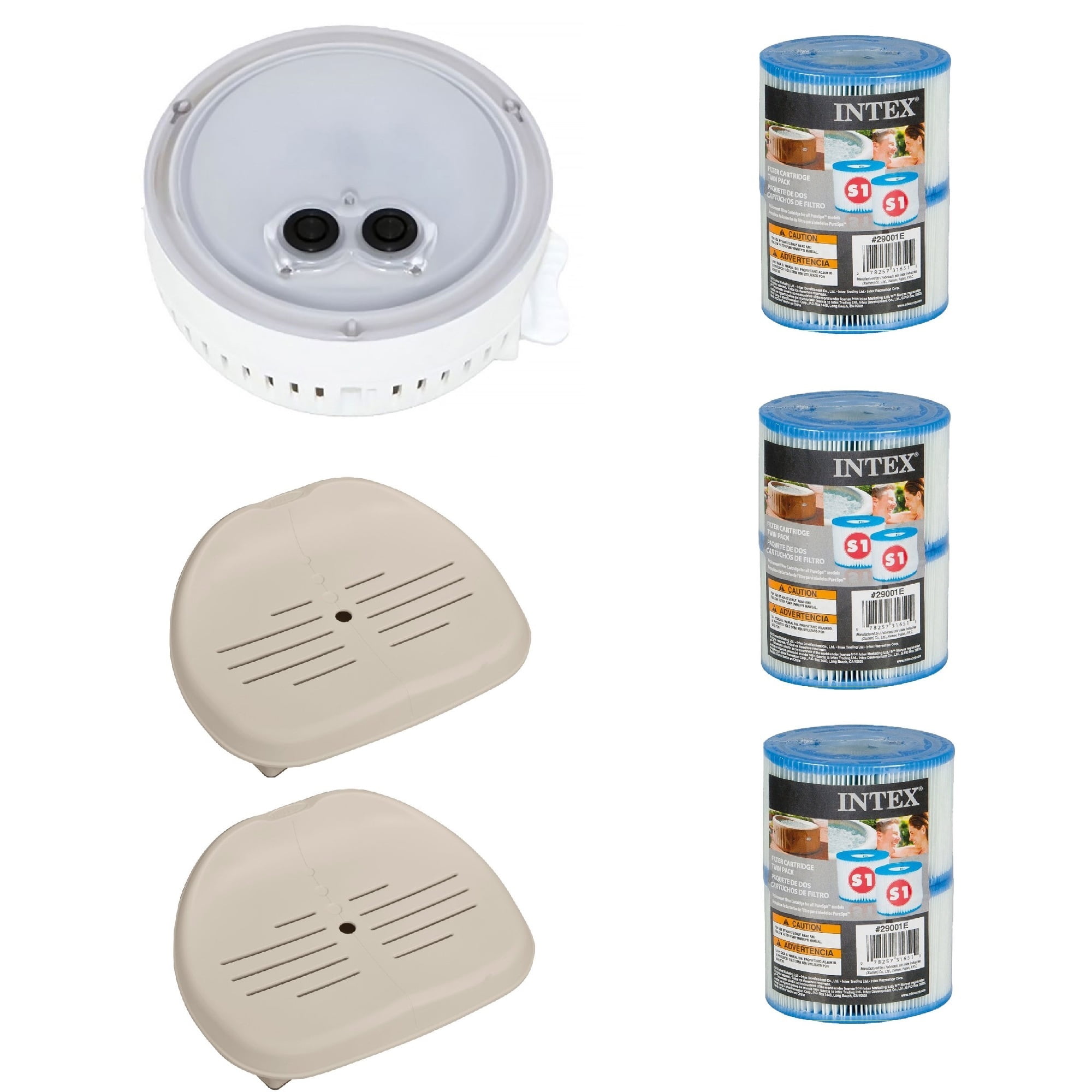 Intex MultiColored LED Light, Inflatable Hot Tub sea (2) & Type S1