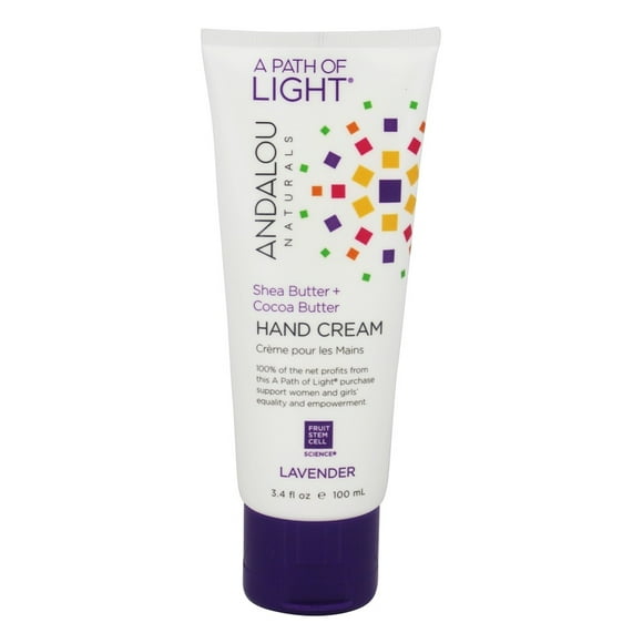 Andalou Naturals - A Path of Light Shea Butter + Cocoa Butter Hand Cream Lavender - 3.4 fl. oz.