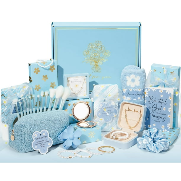 Set de regalo Qinline Birthday para niñas adolescentes con brochas de maquillaje