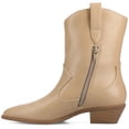 thumbnail image 3 of Journee Fritzie Western Pointed Toe Cuban Heel Casual Comfort Ankle Booties, 3 of 9