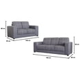 thumbnail image 4 of Sala Kessa Muebles Burdeos 3 2 Gris, 4 of 5