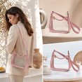 thumbnail image 6 of Stadium Approved Clear Crossbody Bag for Women, Waterproof PVC Transparent Shoulder Purse Lightweight Tote for Concert Sports Travel Beach, 6 of 7