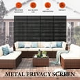 thumbnail image 6 of 72" H x 47" W Freestanding Metal Privacy Screen - Rustproof Weather-Resistant, 0.39" Gap Decorative Fence for Patio & Garden, 6 of 7