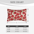 thumbnail image 4 of Fuzoiu Rose Flowers Print Fuzzy Pillowcases, Super Soft Pillow Case Cover with Zipper for Bedroom, Sofa, Couch,Cozy Pillow Shams for All Seasons-16"x24", 4 of 6