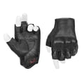 thumbnail image 1 of Guantes de moto Superbike G11 de piel sin dedos, color negro XL, 1 of 6