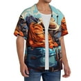 thumbnail image 2 of Kdxio Men's Hawaiian Shirt for Men Short Sleeve Shirt Colorful Travel Luggage Gear Summer Casual Holiday Beach Button Down T-Shirts, 2 of 5
