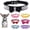 Black, variant on Mumup Rhinestone Bowtie Dog Collar for Girls Boys,Cute Dazzling Sparkling Soft Suede Leather Pretty Bling Cat Collars Crystal Diamond Pet for Small Medium Large Puppy Kitty Female Male