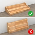 thumbnail image 2 of Organizador de especias Zri Bamboo de 3 niveles, expandible, amarillo, 2 of 6