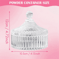 thumbnail image 3 of Body Powder Puff and Container Set , Dusting for Women Baby Loose Containers Wet Dry Makeup, 3 of 7