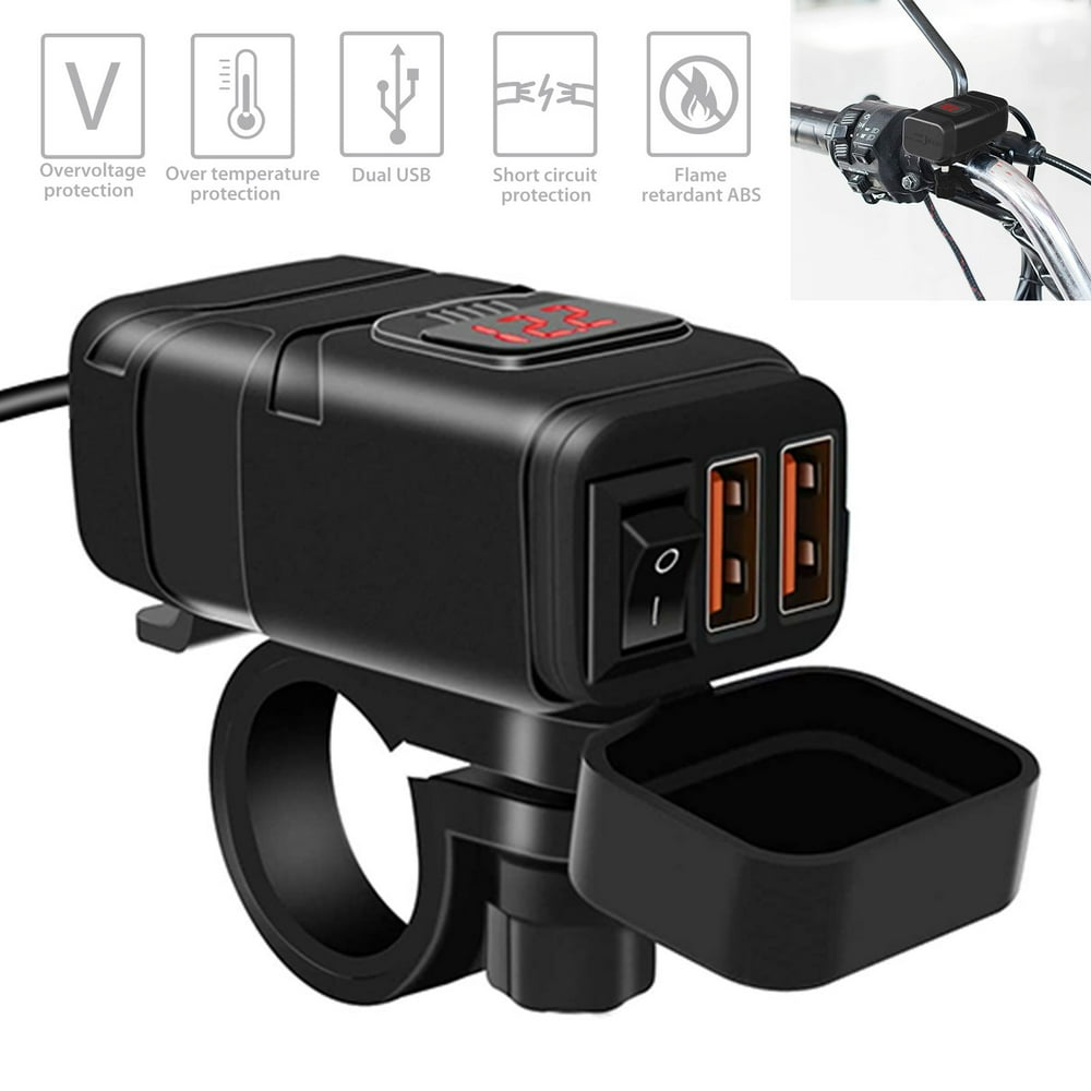 USB Adapter Motorcycle, EEEkit Motorcycle USB Phone Charger Adapter