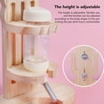 thumbnail image 4 of Suodoka Premium Pine Wood Hamster Water Bottle Stand – Leak‑Proof, Adjustable, High‑Density Pet Water Holder, 4 of 7