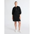 thumbnail image 2 of Scoop Women's and Women's Plus New Scubaknit Zip Front Mini Dress, Sizes XS-4X, 2 of 5