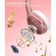 thumbnail image 3 of INFURTURE Rose Gold Active Noise Cancelling Headphones with Microphone Wireless Over Ear Bluetooth, Deep Bass, Memory Foam Ear Cups, Quick Charge 40H Playtime, for TV, Travel, Home Office, 3 of 5