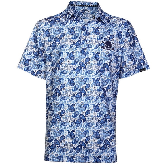 Hustler Cool-Stretch Golf Shirt (Blue)