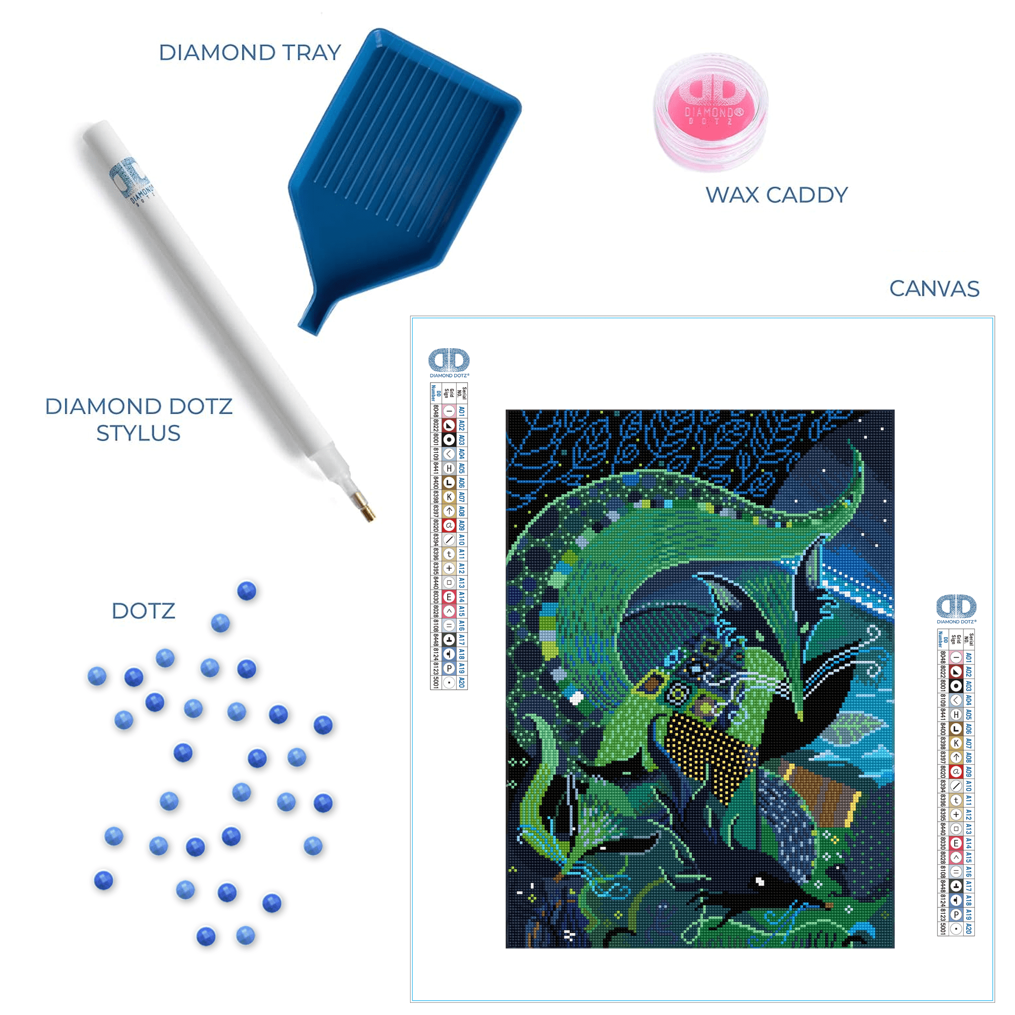 Diamond Dotz Forest Fox Animal Diamond Painting Kits for Adults - Diamond Art Kits a Relaxing Creative Craft Kit with Dotz Gems 14.6"x20.3"
