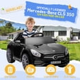 thumbnail image 5 of SUSIELADY 12V Kids Electric Ride On Car Licensed Mercedes-Benz CLS 350, Parent Remote Control, Four Wheel Suspension, Music, Power Display, Outdoor Toys for Boys Girls Toddlers Ages 2-4, Black, 5 of 8