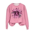 thumbnail image 2 of Frostluinai Cancer Survivor Sweatshirts for Women Long Sleeve Crew Neck Pink Ribbon Pullover Inspirational Casual Loose Sweat Shirts, 2 of 4