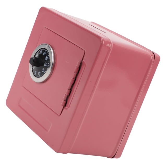 Lock Box, Metal Storage Lockbox, Password Piggy Bank Cash Coin Can, Multifunctional Coded Money Storage Box for Storing Bills, Checks, Receipts