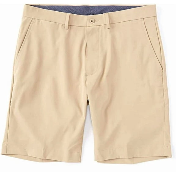 Cremieux Atwood Performance Flat-Front 9" Inseam Shorts Stone (Stone 11B, 40)