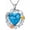 Style 3, variant on Heart Turquoise Necklace for Women 925 Sterling Silver Turquoise Jewelry Anniversary Birthday Gift Christmas Gift for Mother With 18+2inches Chain