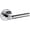 Silver, variant on Baldwin 5161190PRIV 5161 Privacy Door Lever Set - Black