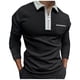thumbnail image 1 of pstuiky Camisas de invierno de manga larga para hombre, Camisas casuales para hombre, con botones sólidos, cuello vuelto, manga larga y bolsillo. camisetas de hombre xl, 1 of 3