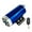FM model-Blue double horns, variant on Powerful Bass Sound Systems Featuring Vibrant LED Lights Waterproof Dustproof Speakers for Motorcycle Electric Vehicle
