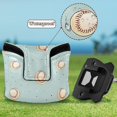 thumbnail image 6 of Haosy Cute Little Baseballs Golf Mallet Putter Cover Strong Magnetic Leather Golf Club Headcover Closure, 6 of 7