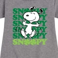 thumbnail image 3 of Peanuts - Snoopy Clover Dance - Toddler And Youth Girls Fleece Dress, 3 of 6