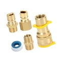thumbnail image 3 of 1/2 "QDD LP Gas Accesorios de conexión rápida del kit Adaptadores de propano Manguera de desconexión rápida Conjunto de enchufes para el del, 3 of 8