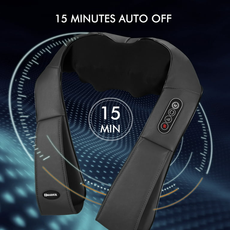MARNUR Neck and Shoulder Massager 3D Deep Tissue Kneading Shiatsu