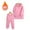 Pink, variant on KYAIGUO Toddler Boys Hooded Sweatshirt Pant Outfits 2PCS Baby Girls Winter Casual Fleece Sweatsuit Set 1-7T Kids Tracksuit Blouse+jogger Pants