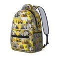 thumbnail image 2 of Excavator and Circle Yellow Pattern Backpack for School, Cute School Bag with Adjustable Shoulder Straps and Padded Back, 15.3"x11"x6.7", 2 of 5