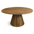 thumbnail image 3 of Jay 60" Round Solid Wood Dining Table in Distressed Natural Finish, 3 of 7