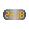 thumbnail image 1 of Naiovety Reloj despertador Pantalla digital Reloj de conjuntos de alarmas Ajuste de brillo 2. Hora Fecha Electrodomésticos luz amarilla blanca, 1 of 6