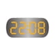 thumbnail image 1 of Naiovety Reloj despertador Pantalla digital Reloj de conjuntos de alarmas Ajuste de brillo 2. Hora Fecha Electrodomésticos luz amarilla blanca, 1 of 6